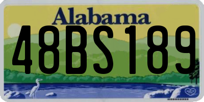 AL license plate 48BS189