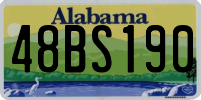AL license plate 48BS190