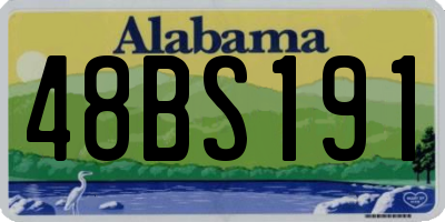 AL license plate 48BS191