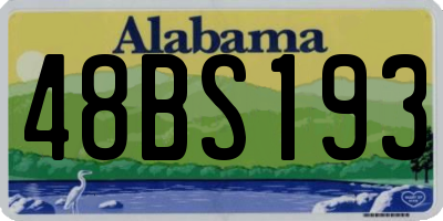 AL license plate 48BS193