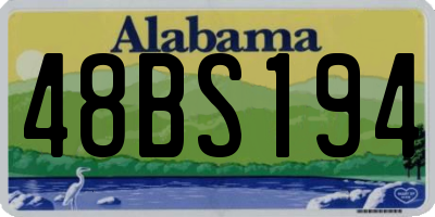 AL license plate 48BS194