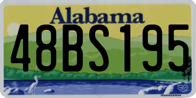AL license plate 48BS195