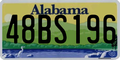 AL license plate 48BS196