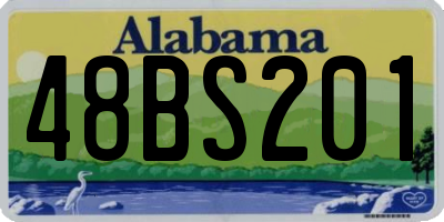 AL license plate 48BS201