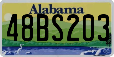AL license plate 48BS203