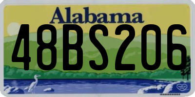 AL license plate 48BS206
