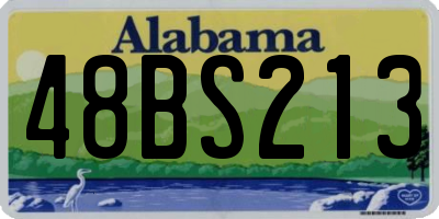 AL license plate 48BS213