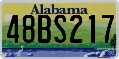 AL license plate 48BS217