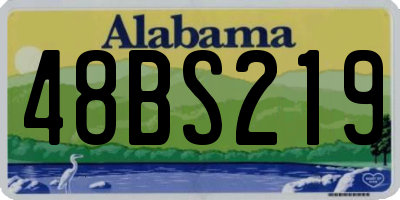 AL license plate 48BS219