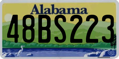 AL license plate 48BS223