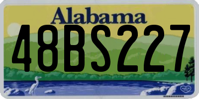 AL license plate 48BS227