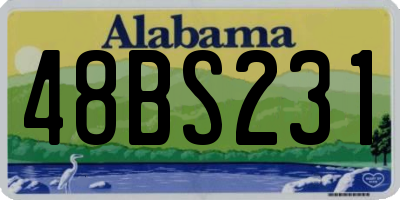 AL license plate 48BS231