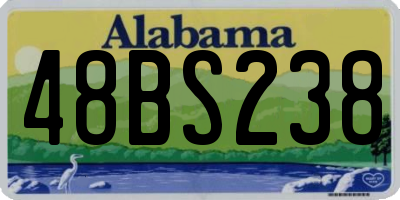 AL license plate 48BS238
