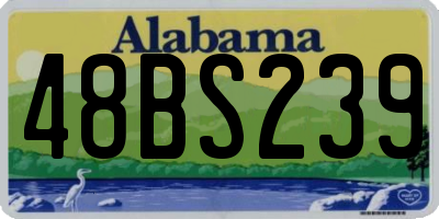 AL license plate 48BS239