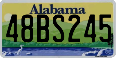 AL license plate 48BS245