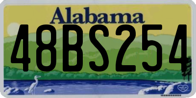 AL license plate 48BS254