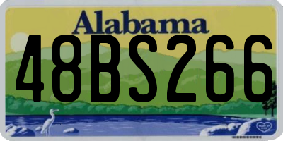 AL license plate 48BS266