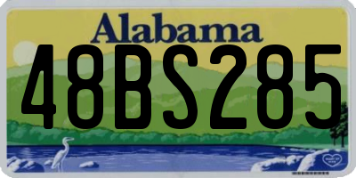AL license plate 48BS285