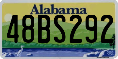 AL license plate 48BS292