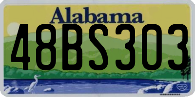 AL license plate 48BS303