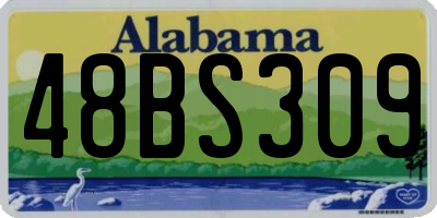 AL license plate 48BS309
