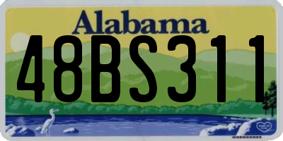 AL license plate 48BS311