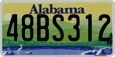 AL license plate 48BS312