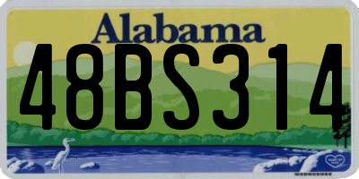 AL license plate 48BS314