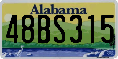 AL license plate 48BS315