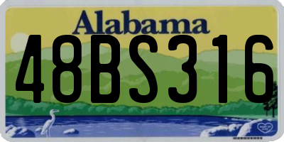 AL license plate 48BS316