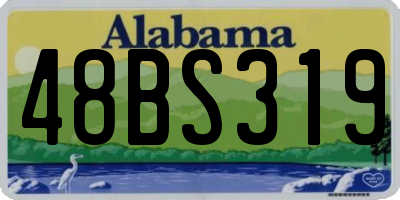 AL license plate 48BS319
