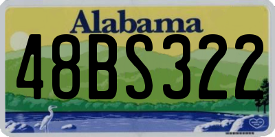 AL license plate 48BS322
