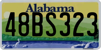 AL license plate 48BS323