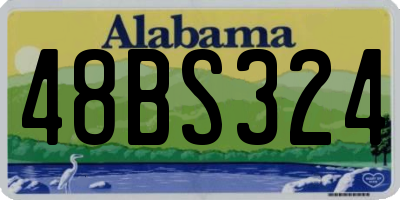 AL license plate 48BS324