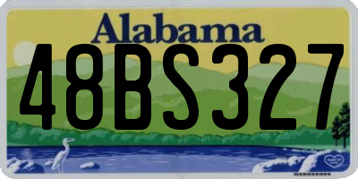 AL license plate 48BS327