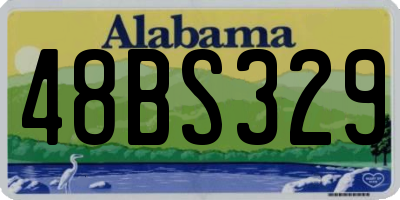 AL license plate 48BS329
