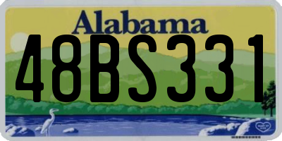 AL license plate 48BS331