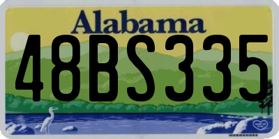 AL license plate 48BS335