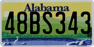 AL license plate 48BS343