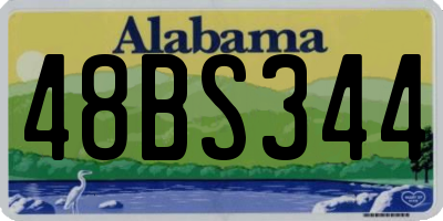 AL license plate 48BS344