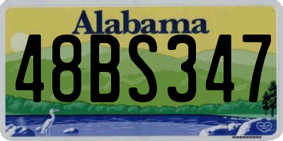 AL license plate 48BS347