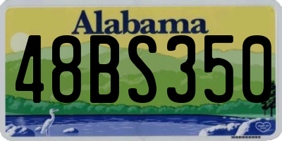 AL license plate 48BS350