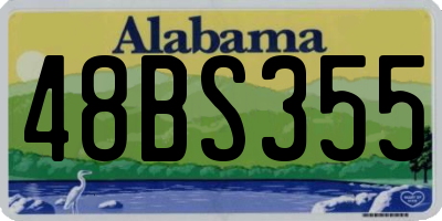 AL license plate 48BS355
