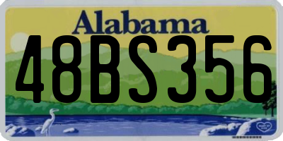 AL license plate 48BS356