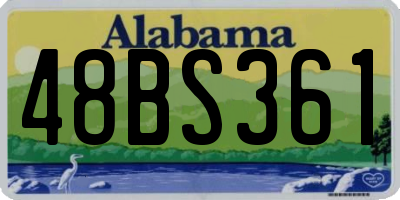 AL license plate 48BS361