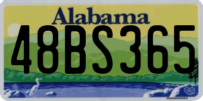 AL license plate 48BS365