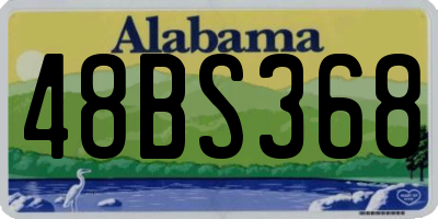 AL license plate 48BS368