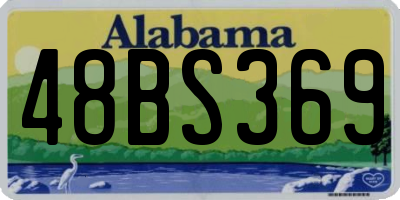 AL license plate 48BS369