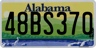 AL license plate 48BS370