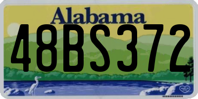 AL license plate 48BS372
